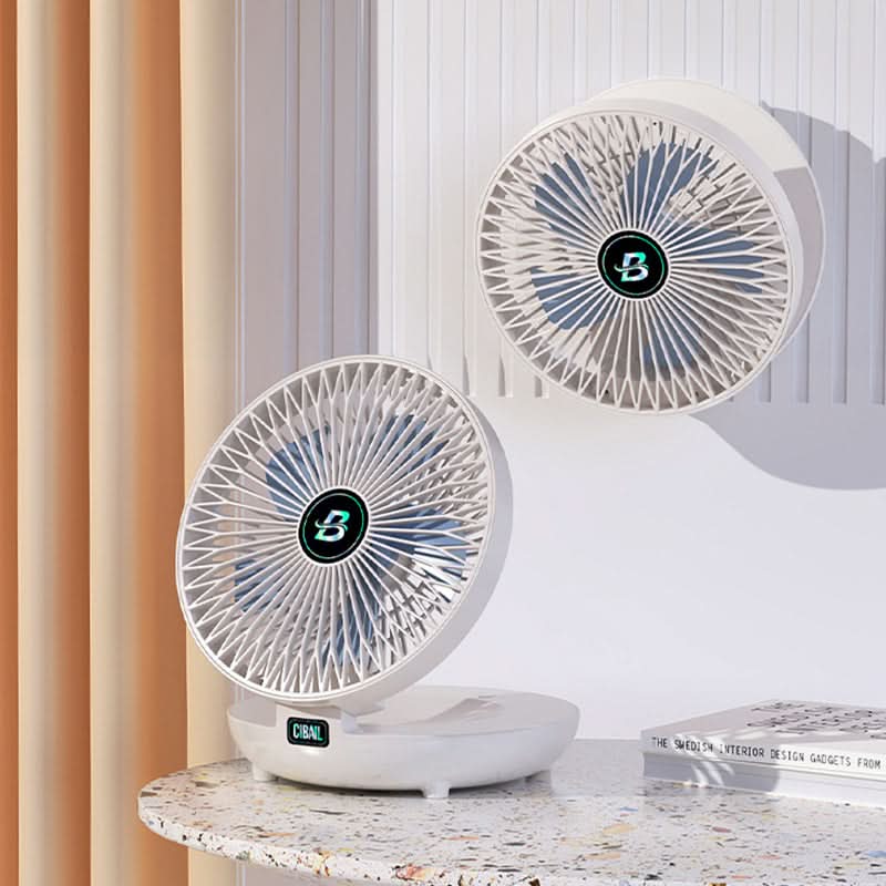 Kompakter USB Handventilator mit Akku, ideal für Reisen, Büro und Outdoor; sorgt für Erfrischung.
