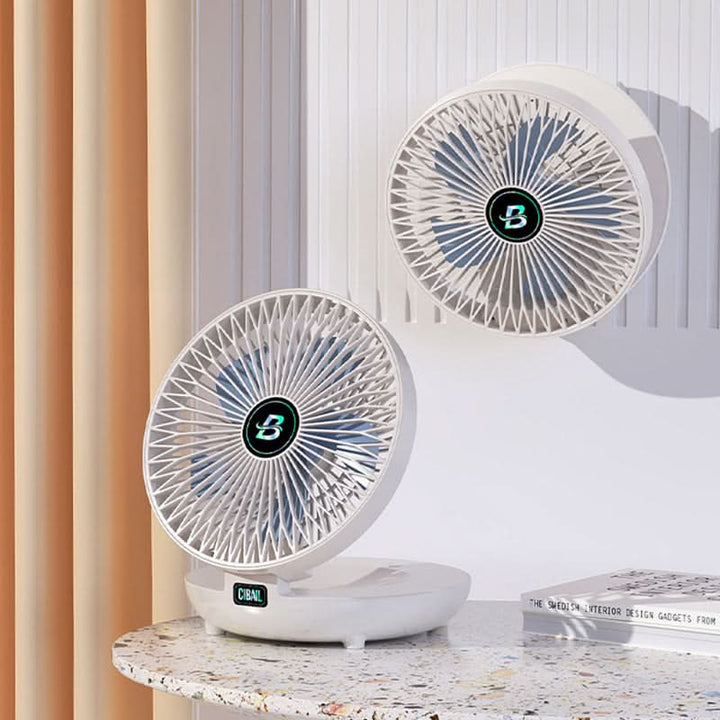 Kompakter USB Handventilator mit Akku, ideal für Reisen, Büro und Outdoor; sorgt für Erfrischung.