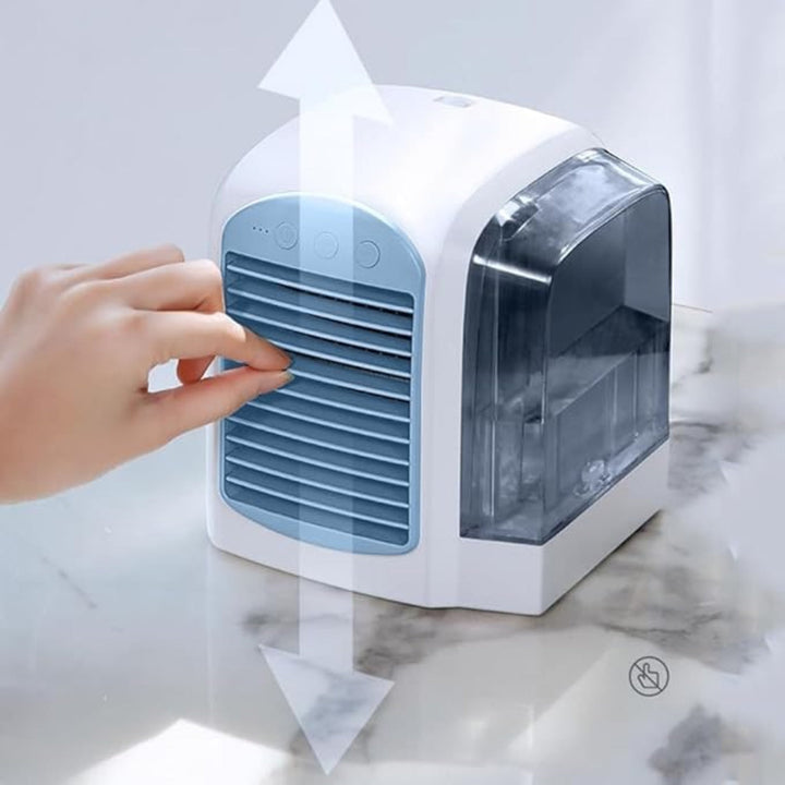 Leistungsstarker, tragbarer Verdunstungs-Luftkühler mit Ventilator für sofortige Kühlung.
