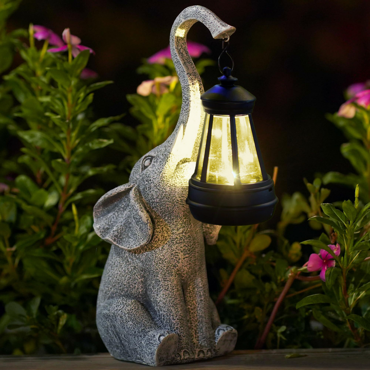 Sanfte Elefant Solar-Lampe für Innen- und Außenbereiche