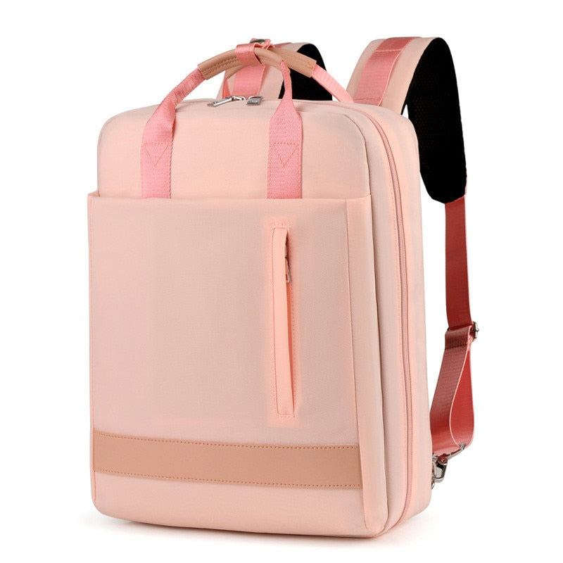 Eleganter schwarzer Anti-Diebstahl Rucksack, unisex und stichfest, ideal als sicherer Reise- oder Laptop-Rucksack.