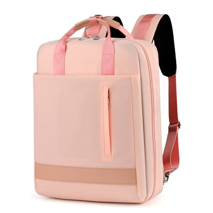 Eleganter schwarzer Anti-Diebstahl Rucksack, unisex und stichfest, ideal als sicherer Reise- oder Laptop-Rucksack.