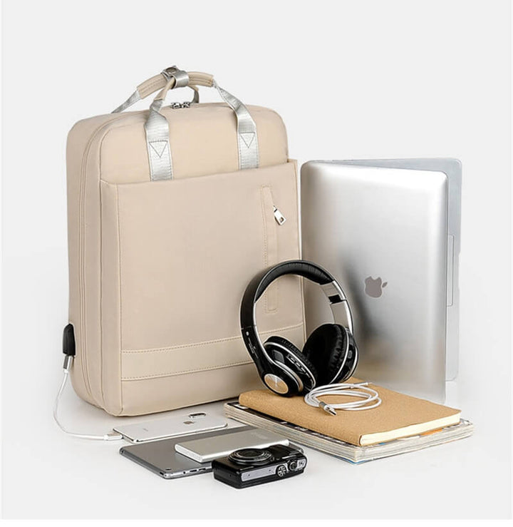 Vielseitiger Unisex Anti-Diebstahl Rucksack, stichfest und reisefreundlich, mit Platz für Laptop und mehr.