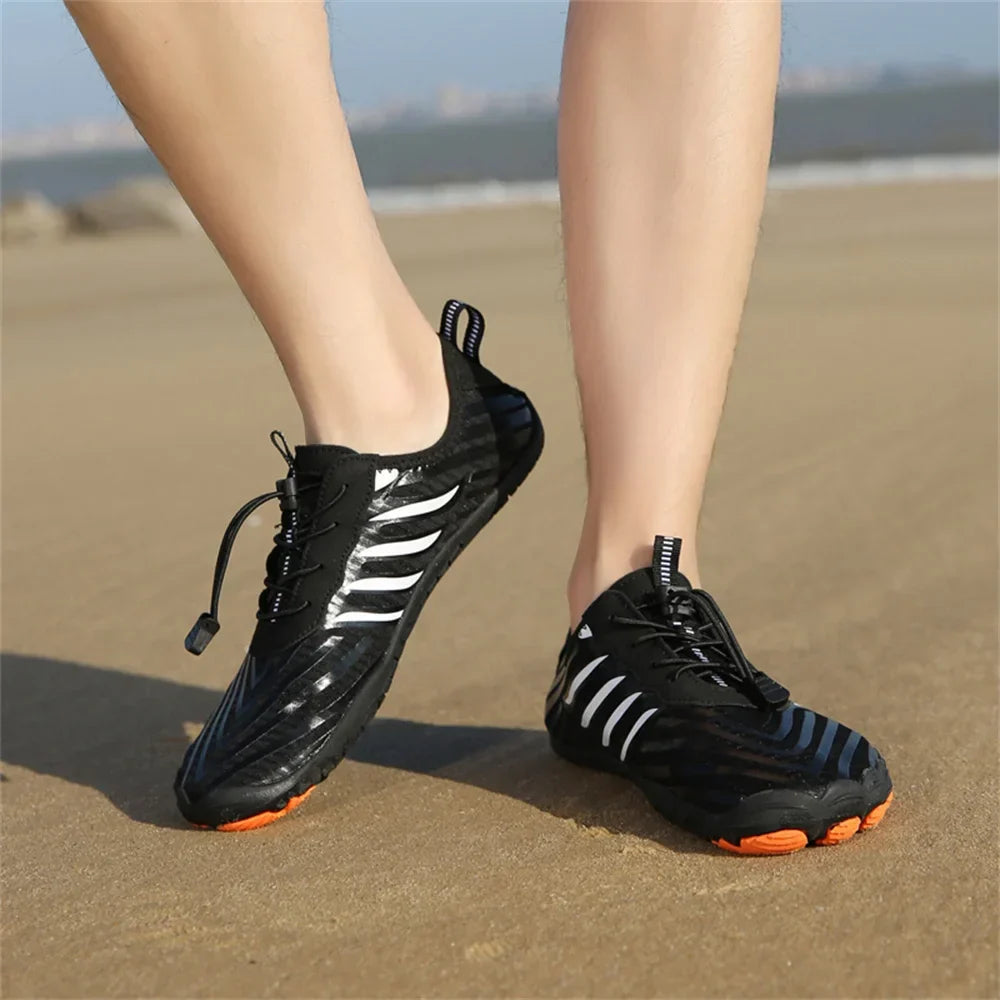 Unisex Barfußschuhe für Schwimmen, Wandern & Strand. Wasserdichte Aquaschuhe für Damen und Herren.