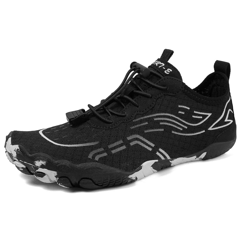 Unisex Barfußschuhe, rutschfest und flexibel, ideal für Wasser & Outdoor. Schnelltrocknende Aquaschuhe.