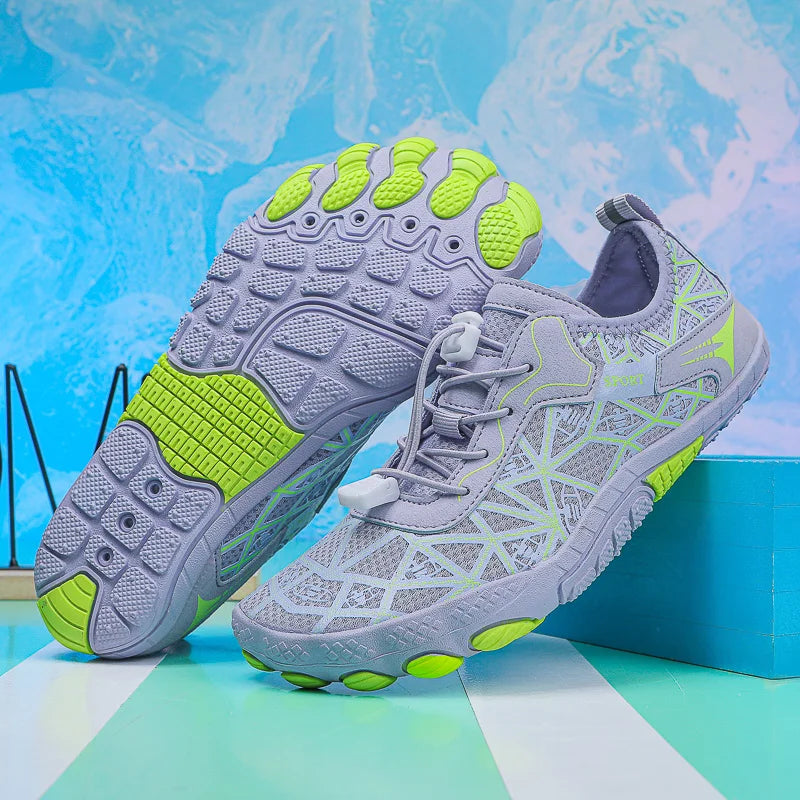 Komfortable Unisex Barfußschuhe, vielseitige Wasserschuhe für Strand, Pool und Wassersport.