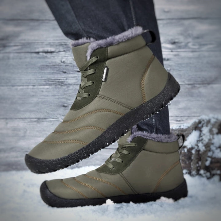 Unisex Barfuß-Winterschuhe, warm und rutschfest, für natürliches Laufgefühl und Komfort an kalten Tagen.
