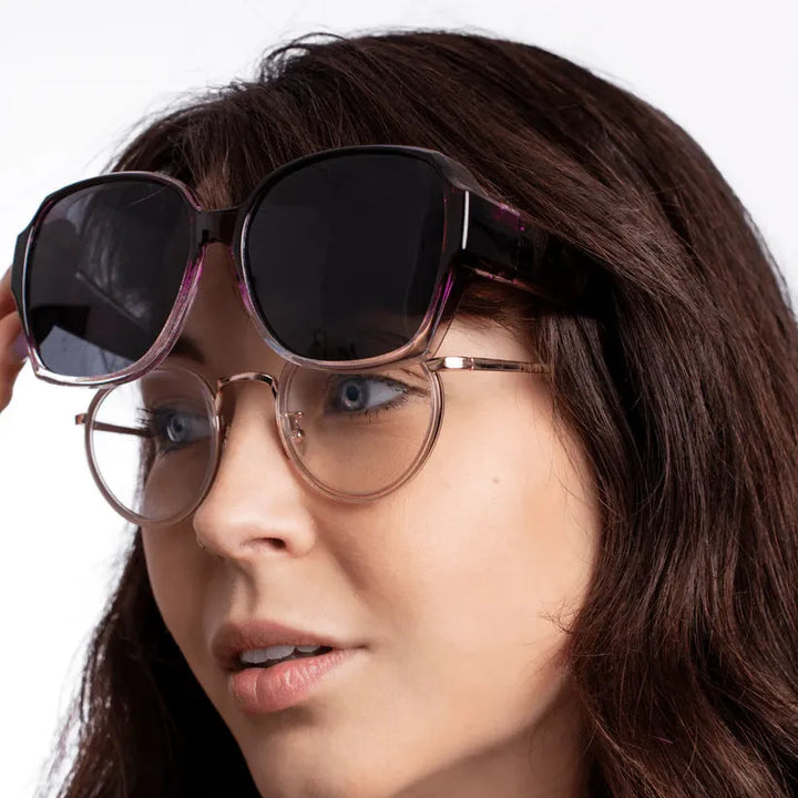 Fahren mit Komfort: Überzieh-Sonnenbrille polarisiert, UV-Schutz, Blendschutz für Brillenträger.