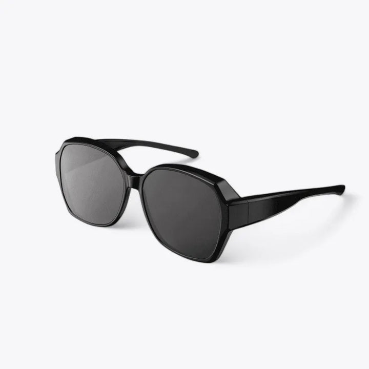 Unisex Überzieh-Sonnenbrille, polarisiert, mit starkem UV-Schutz, hoher Komfort für Brillenträger.
