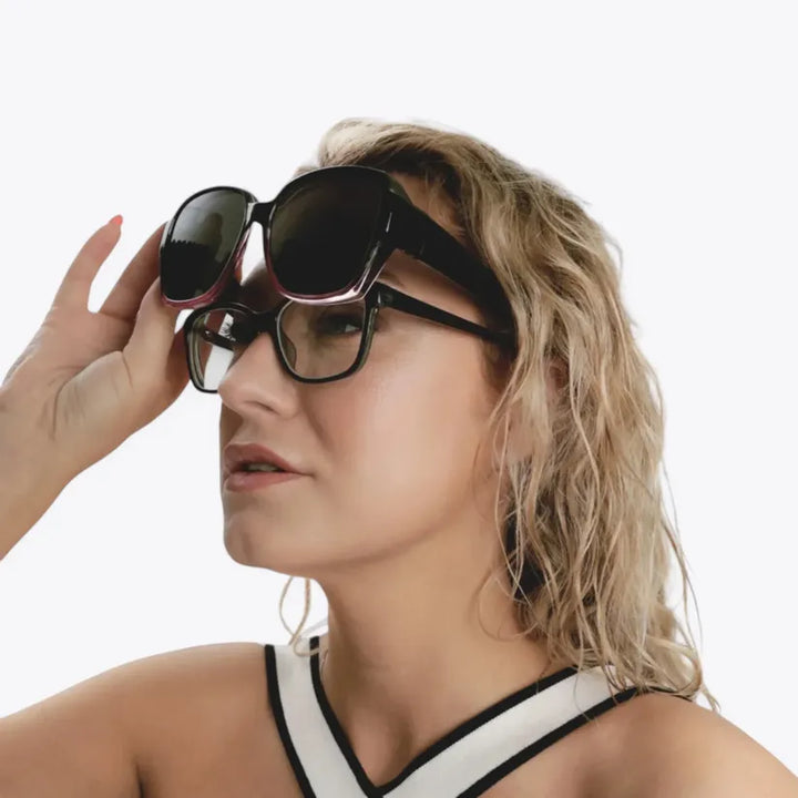 Überzieh-Sonnenbrille mit polarisiertem UV-Schutz, ideal für Brillenträger, Blendschutz für jede Fahrt.