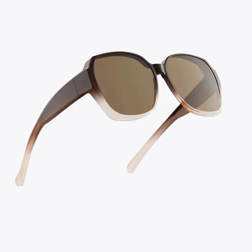 Unisex Überzieh-Sonnenbrille, polarisierte Gläser für Brillenträger, effektiver UV- und Blendschutz.