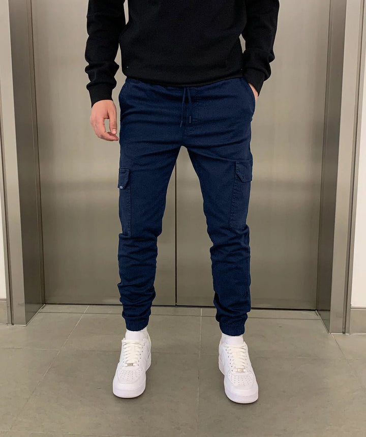 Unisex Cargo Jogger Hose: Vielseitige Freizeithose mit praktischen Cargo-Taschen und bequemer Passform für Alltag.