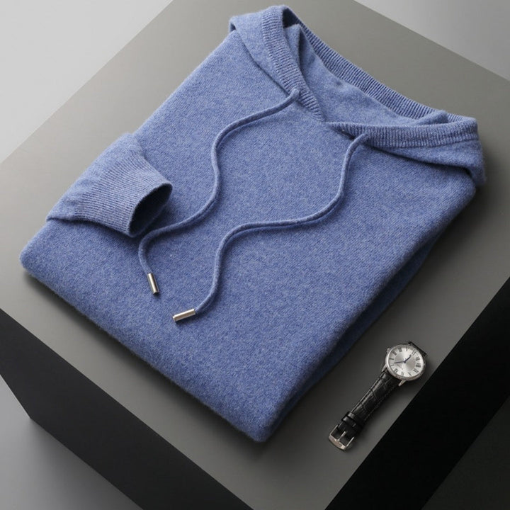 Nahaufnahme des weichen Materials vom Unisex Frühlings-Kapuzenpullover, hoher Tragekomfort.