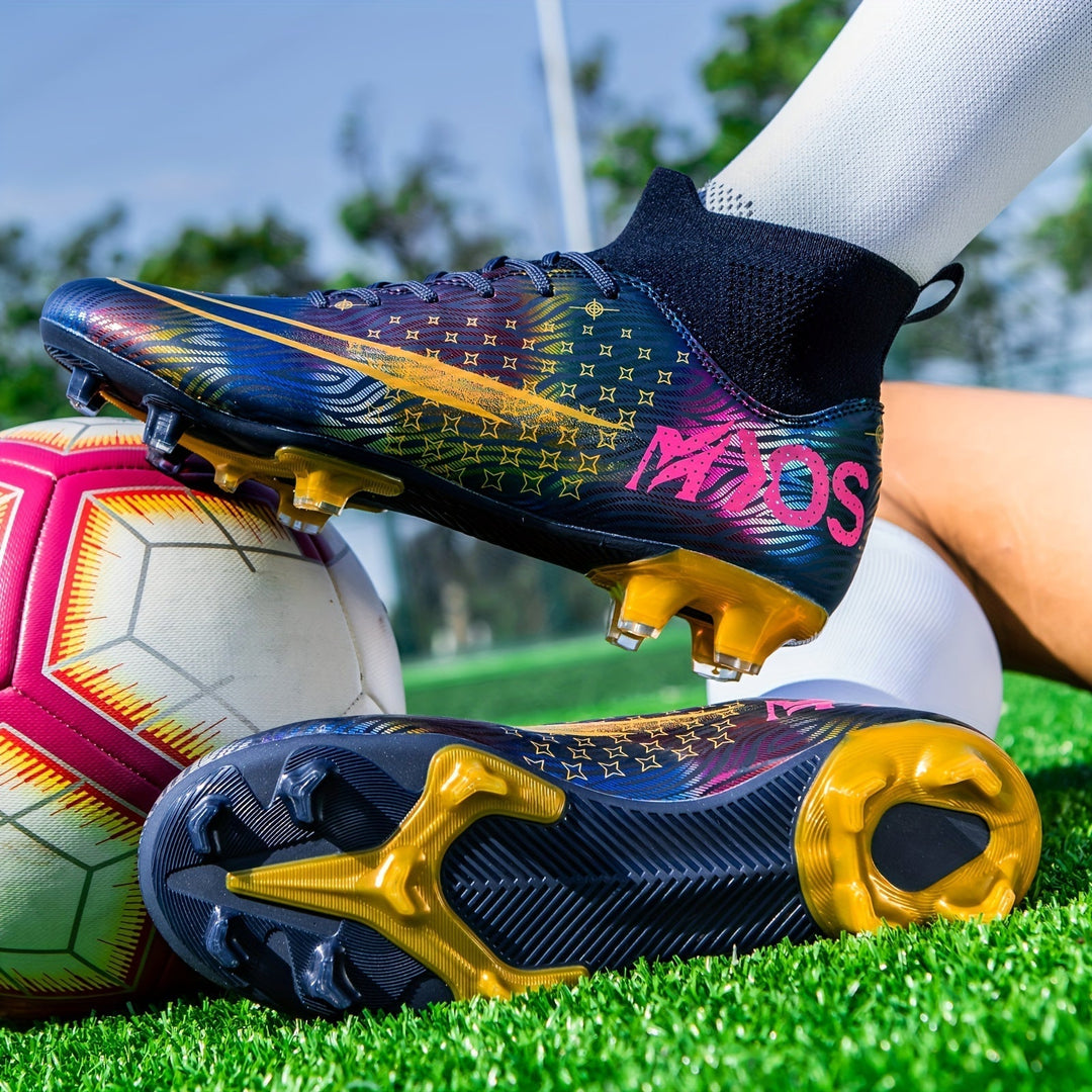Fußballschuhe Unisex, mit speziellem Sohlenprofil für optimale Geschwindigkeit & Grip im Sport.