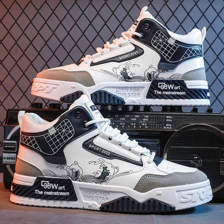 Hochwertiger Unisex High-Top Komfortschuh. Rutschfeste Sohle, atmungsaktiv & bequem für ganzjährige Nutzung.