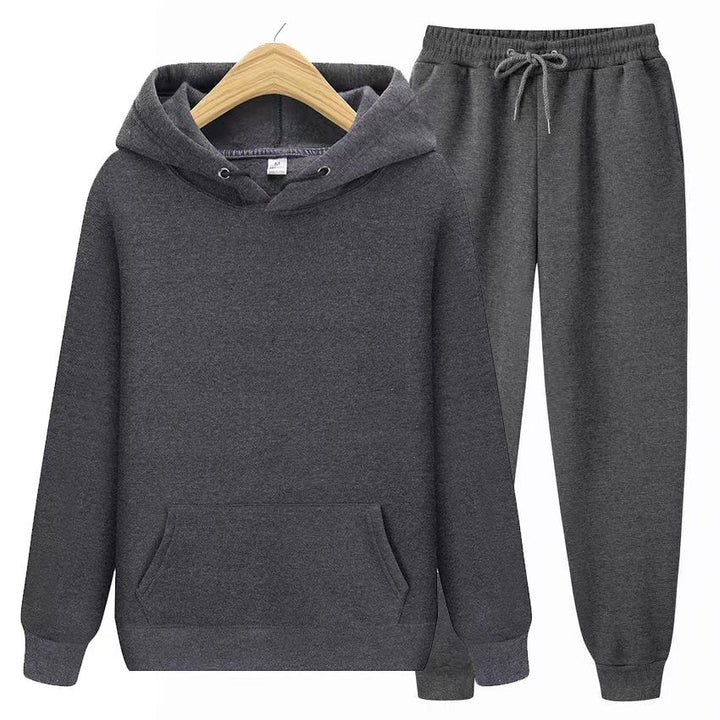 Unisex Hoodie und Jogginghose Zweiteiler Set in bequemer, lockerer Passform für Sport & Freizeit.