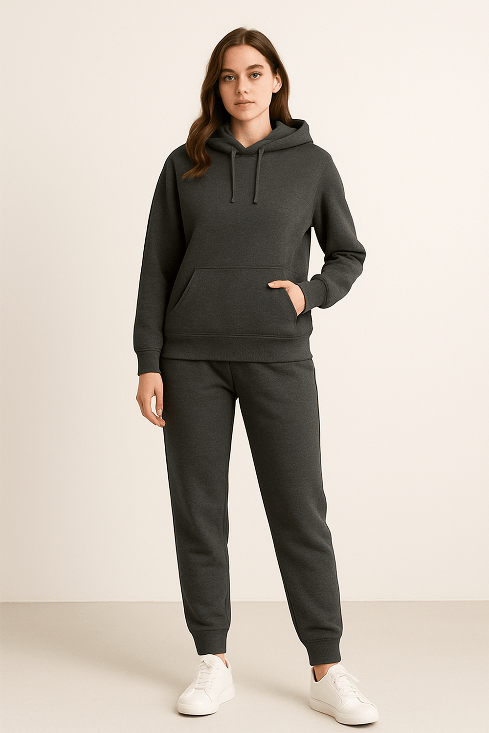 Stylisches Unisex Athleisure Set: Hoodie & Jogginghose. Perfekt für casual Outfits & Loungewear.