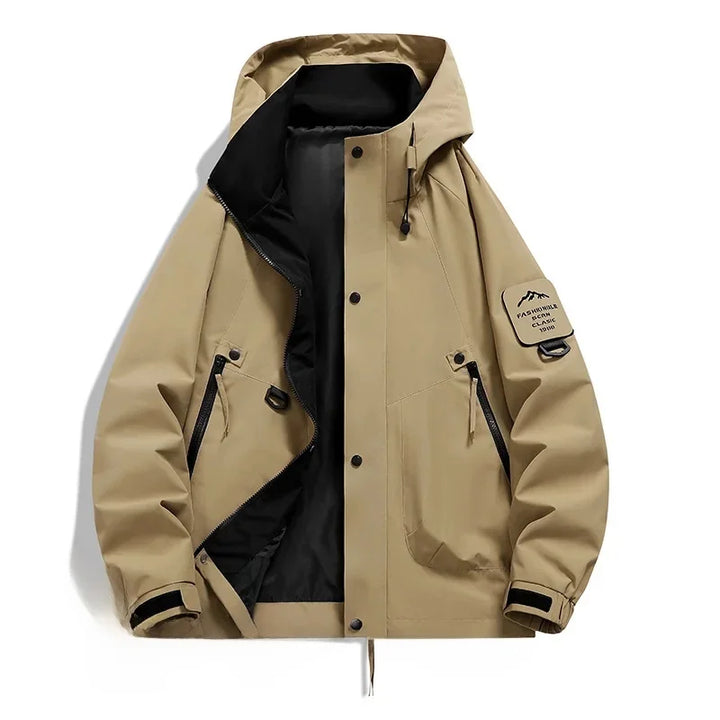 Stilvolle Unisex Kapuzen-Skijacke, geeignet für Damen & Herren. Perfekte Outdoorjacke für Schnee & Winterabenteuer.