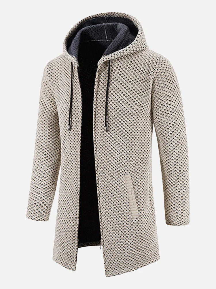 Unisex Kapuzen-Zip-Jacke in Grau, perfekt für Herbst & Winter. Bequeme Freizeitjacke für jeden Tag.