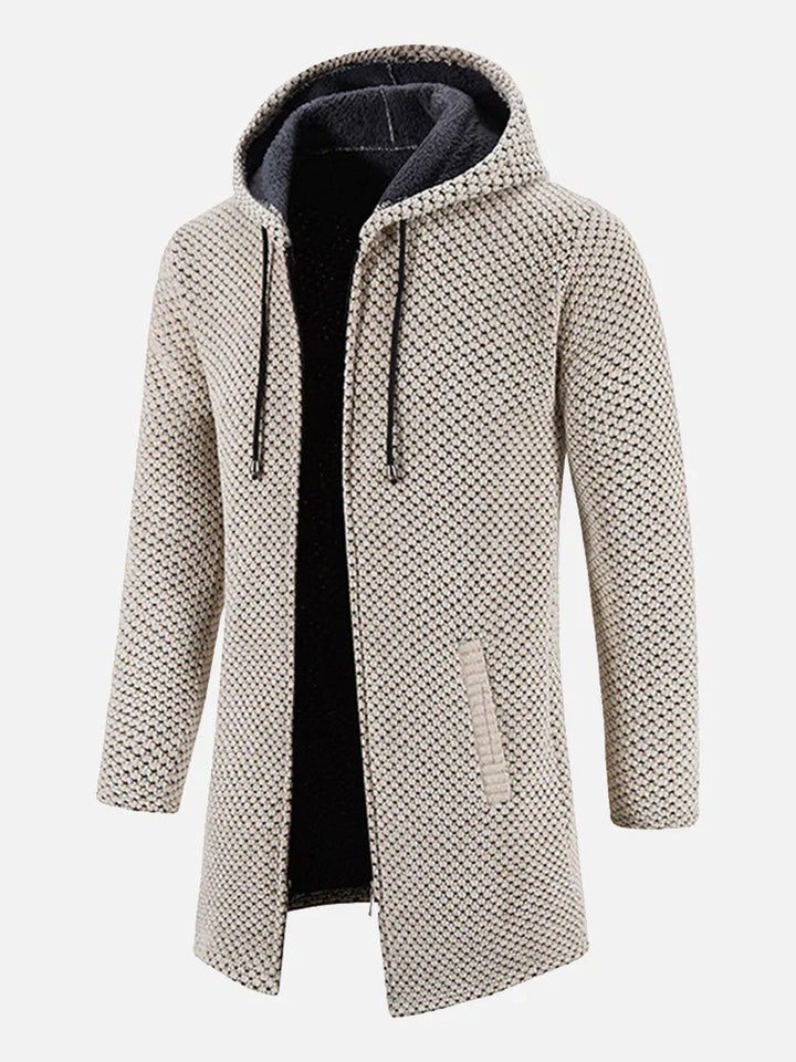 Unisex Kapuzen-Zip-Jacke in Grau, perfekt für Herbst & Winter. Bequeme Freizeitjacke für jeden Tag.