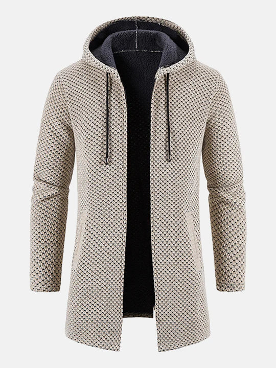 Warme Unisex Winterjacke mit Kapuze und Reißverschluss. Ideal für kalte Tage und Alltags-Outfit.