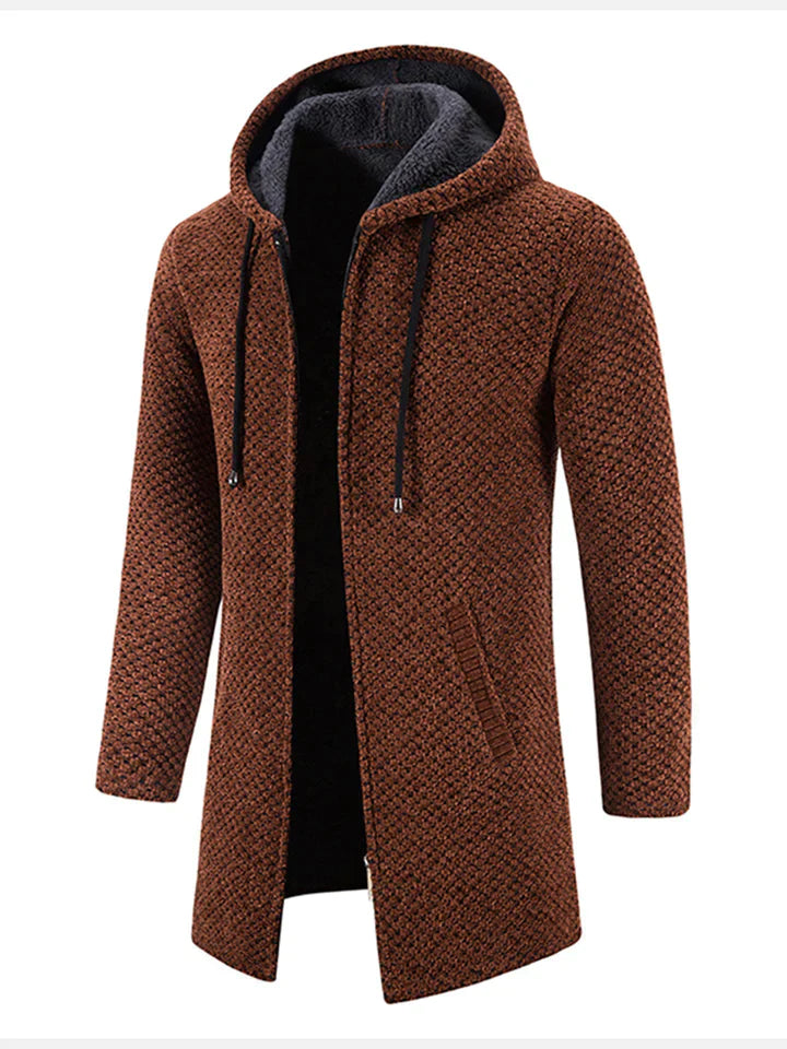 Warme und bequeme Unisex Kapuzenjacke mit Zip. Ideale Herbstmode und Winterjacke für jeden Tag.