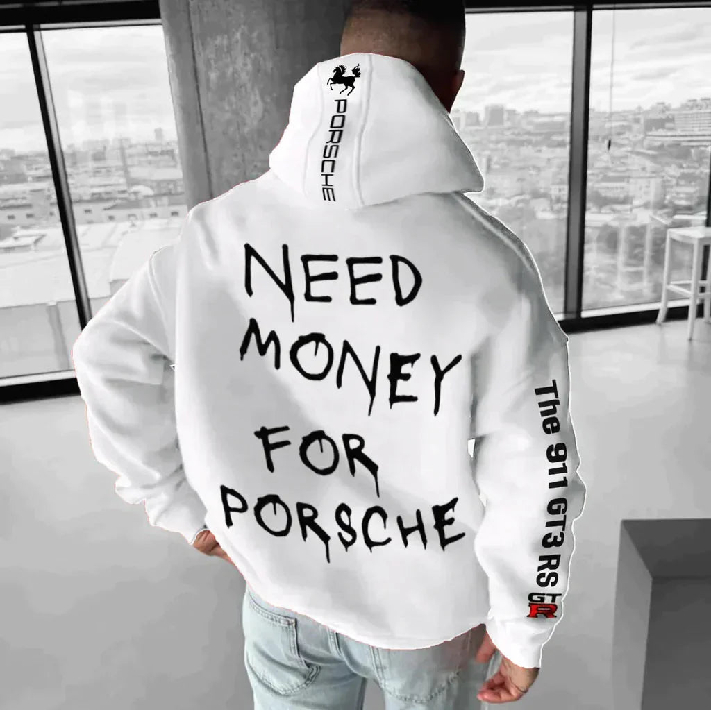 Pinker Unisex Renn-Hoodie mit coolem Grafikdruck; stylischer Kapuzenpullover für Sport & Streetwear.