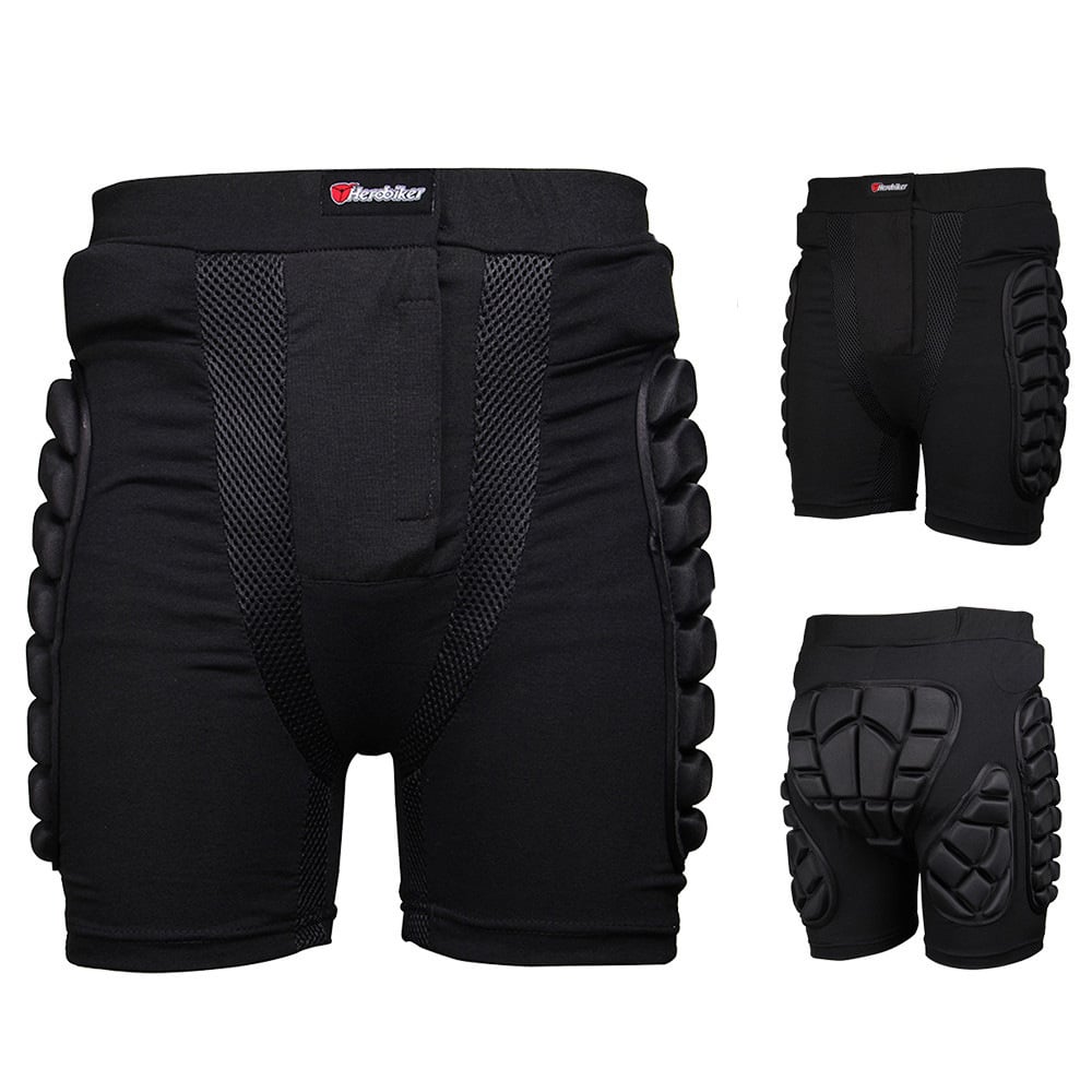 Vielseitige Schutzhose für Sportler: Radfahren, Skaten, Snowboarden & Motorradfahren, mit Protektoren.