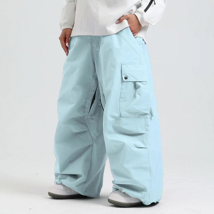 Wetterfeste Unisex Outdoorhose, warm, atmungsaktiv & wasserdicht, zum Skifahren und Snowboarden.