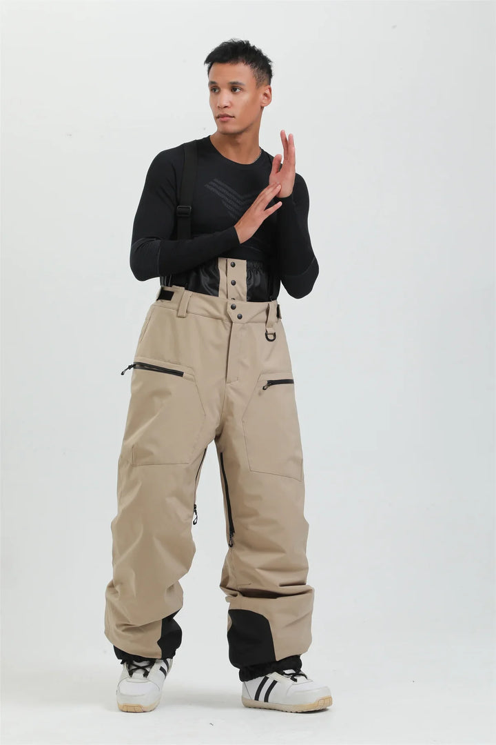 Langlebige Unisex Skihose mit Hosenträgern, wasserdicht und winddicht, hervorragender Kälteschutz für den Wintersport.