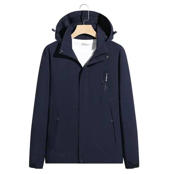 Moderne Unisex Sportjacke, wasserdicht & winddicht. Optimaler Komfort für alle Outdoor-Abenteuer.