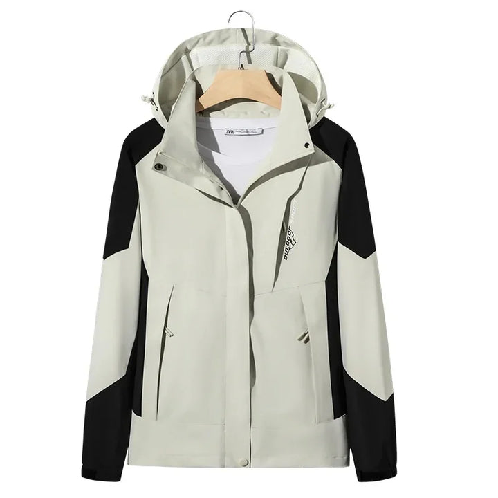 Funktionelle Unisex Outdoor-Skijacke, wasserdicht. Bietet Schutz & Wärme für diverse Sportarten.