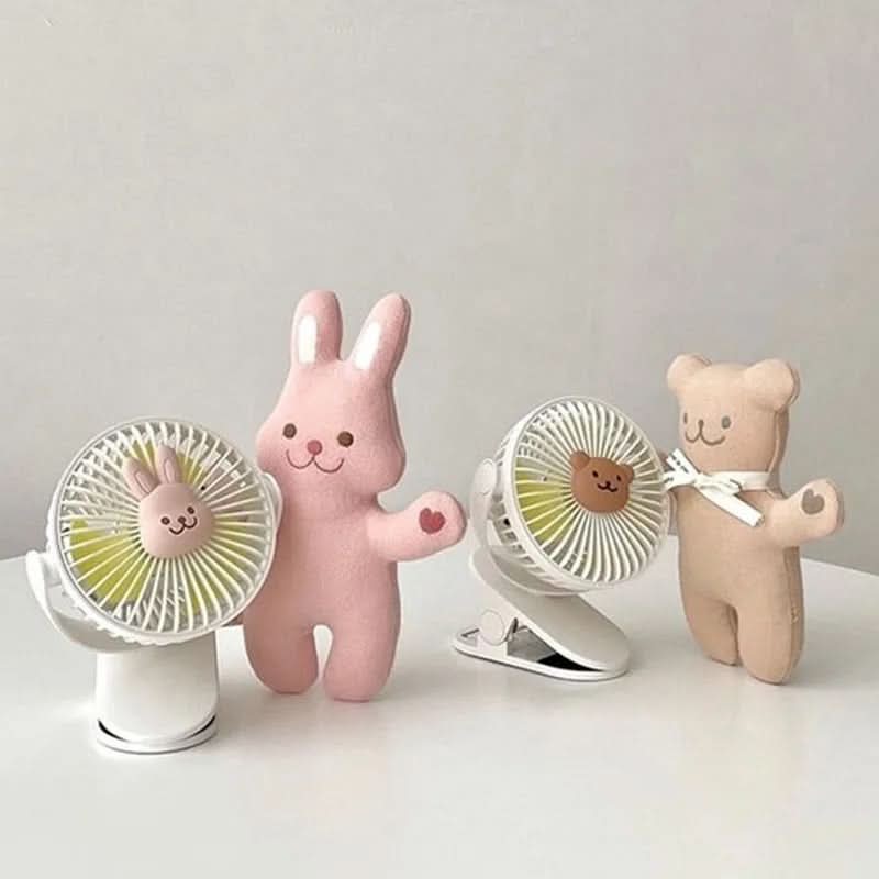 Praktischer Clip-Ventilator, tragbar & wiederaufladbar, für einfache Befestigung überall, sorgt für Kühlung.