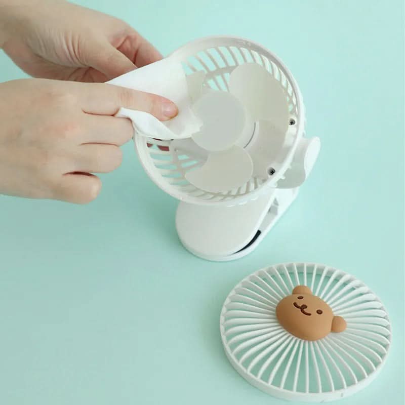 USB-wiederaufladbarer Ventilator, tragbar mit Clip, bietet langanhaltende Frische und Komfort.
