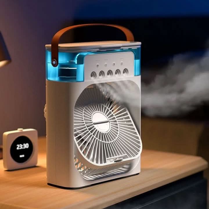 Energieeffizienter Personal Kühler, perfekt für kühlende Erfrischung an heißen Tagen am Schreibtisch.