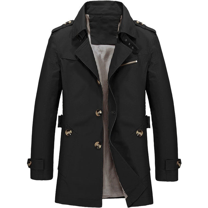 Stilvoller Unisex Herbstmantel, wind- & wasserabweisend. Ideal für nasskaltes Wetter & Outdoor-Aktivitäten.
