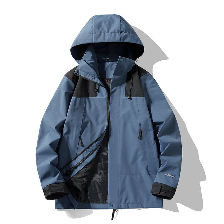Warme, winddichte Unisex Winterjacke aus robustem Material, ideal für Outdoor-Sport, Camping und kaltes Wetter.