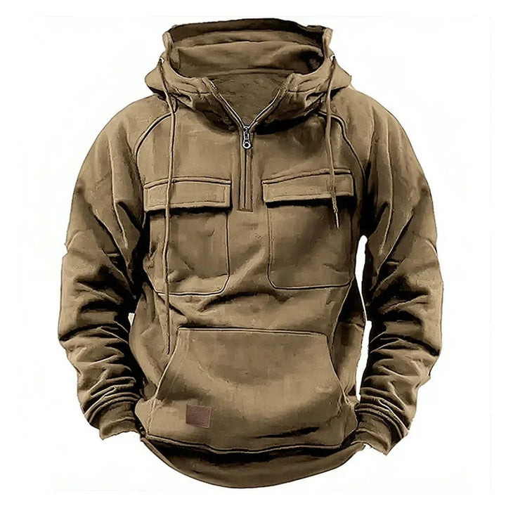 Robuste Unisex Sport- & Freizeitjacke aus wetterfestem Material, ideal für Outdoor-Aktivitäten wie Wandern und Reisen.