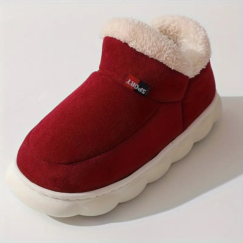 Stylische unisex Winter Hausschuhe, warme Pantoffeln für Damen und Herren, garantieren Winterwärme im Haus.