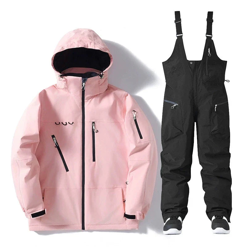 Warm gefütterter Unisex Skianzug, ideal für lange Tage beim Snowboarden.
