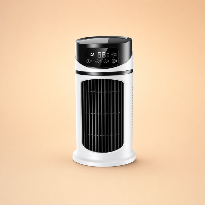 USB Schreibtisch-Luftkühler, Luftbefeuchter & Ventilator. Ideal für Kühlung und frische Luft im Büro oder Zuhause.