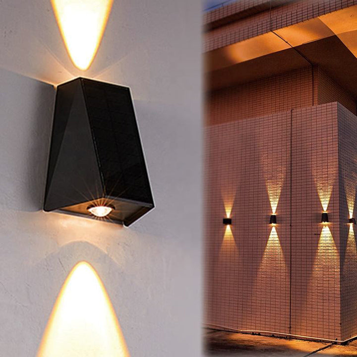 LED Solar Wandleuchte für Außenbereiche