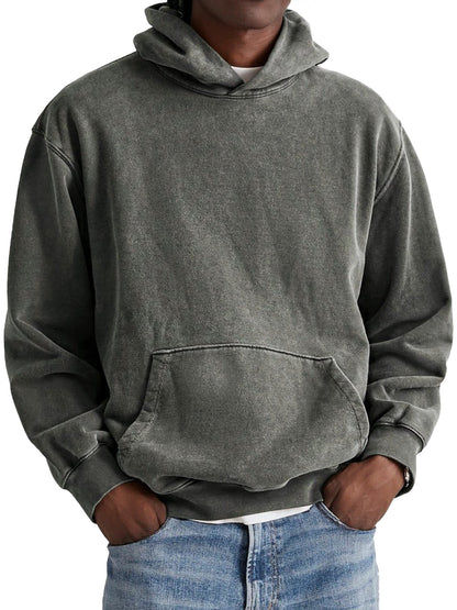Moderner Herren Kapuzenpullover in neutralen Tönen: Grau, Braun, Dunkelgrau