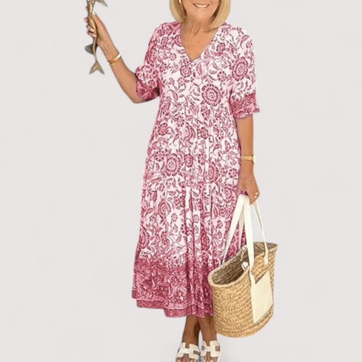 Damen Sommerkleid in Rosa Farbvariante