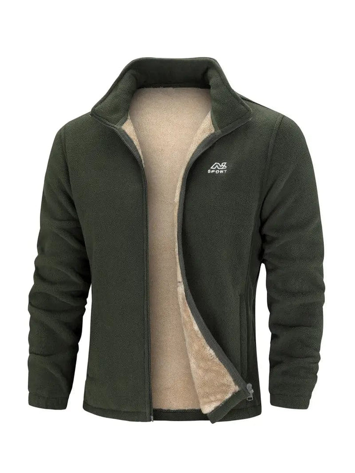 Gemütliche Unisex Fleecejacke für Herren. Weiches Material, perfekt für Herbst, Winter und Outdoor-Abenteuer.