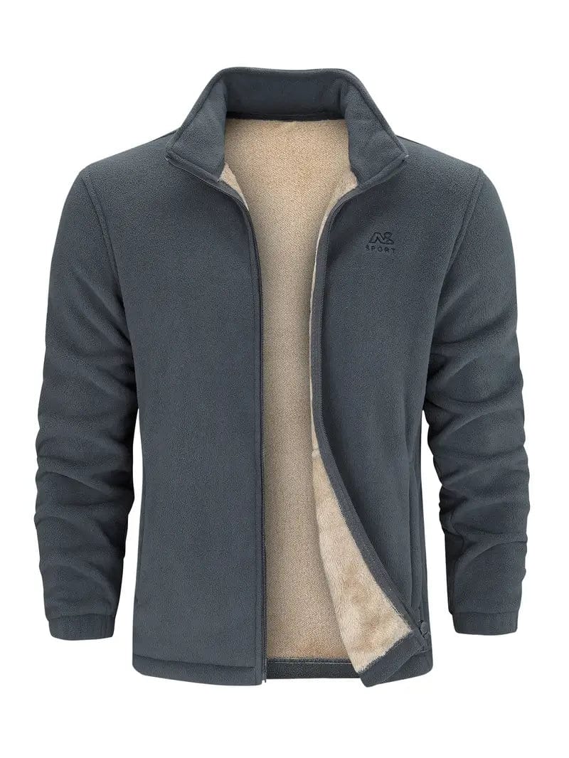 Atmungsaktive Outdoor Fleecejacke für Herren, hält warm bei Wanderungen und Wintersport. Funktional & bequem.