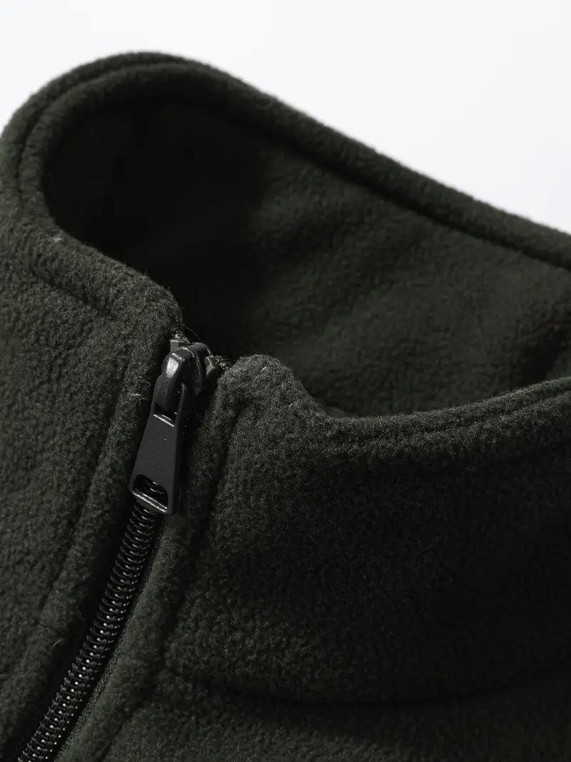 Stilvolle Herren Fleecejacke, wärmend & atmungsaktiv. Ideal für urbane Abenteuer und entspannte Freizeitmomente.