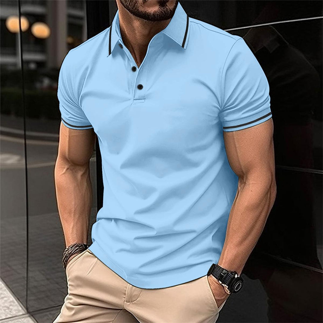 Elegantes Herren Polohemd im Smart Casual Stil, perfekt für Sommer Mode und vielseitige Anlässe.