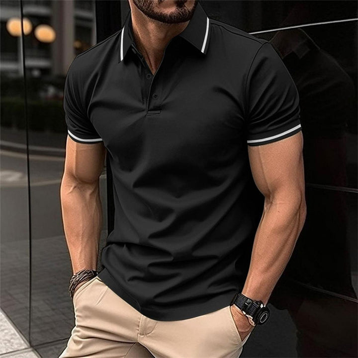 Klassisches Herren Polohemd, ein Basic Oberteil für jeden Tag, atmungsaktiv, bequem und vielseitig.