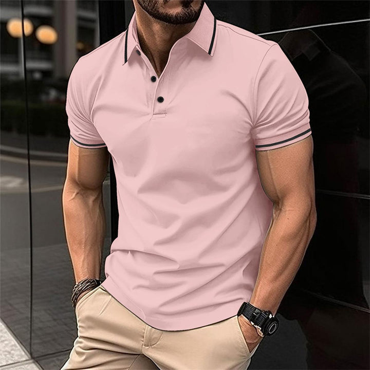 Hochwertiges Herren Polohemd, atmungsaktiv für maximalen Komfort bei Sommeraktivitäten und im Büro.
